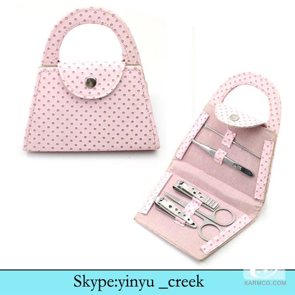 Pink Nail Tool Manicure Set