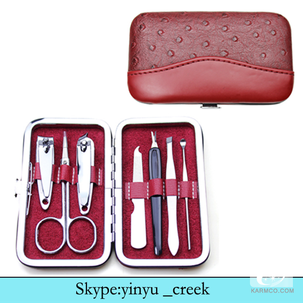 Red Manicure Set And Pedicure Kit