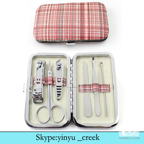 Lady mini manicure set with pu box
