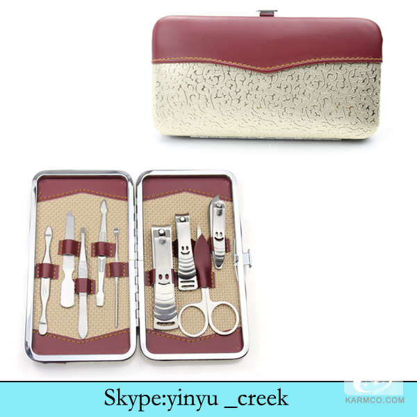 manicure set in PU case