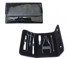 Manicure Cuticle Kit In Leather Case