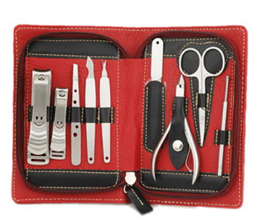 Professional 9 pcs fashion styles girls manicure set