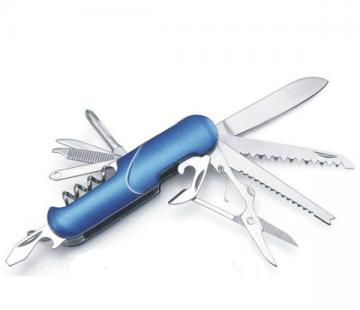 blue multifunction pocket knife